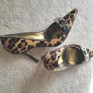 Nine West Animal Print Pumps Heels Size 8 M
